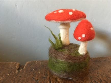 Needlefelt Toadstools Workshop at Gilbert White's House & Gardens