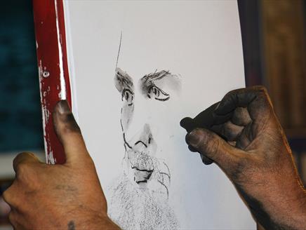 Portrait Drawing Workshop at St Barbe Museum