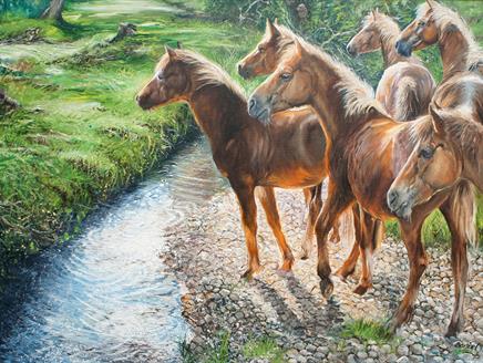 The Woodlanders Art Exhibition at Burley Village Hall
