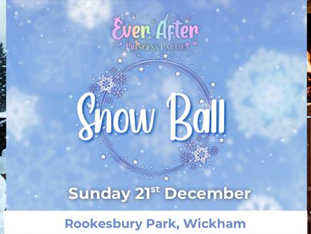 Princesses and Santa performing at Snowball Event, Fareham