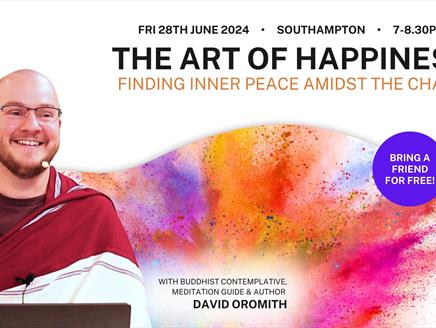 The Art of Happiness: Public Talk with visiting Buddhist Teacher at Meon Valley Hotel, Golf & Country Club
