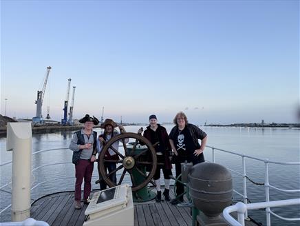 Jim Splice and The Main Brace aboard SS Shieldhall