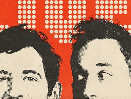 Poster featuring Elis and John for their new tour.