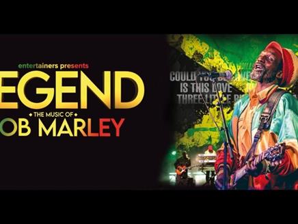 Poster advertising Legend the music of Bob Marley