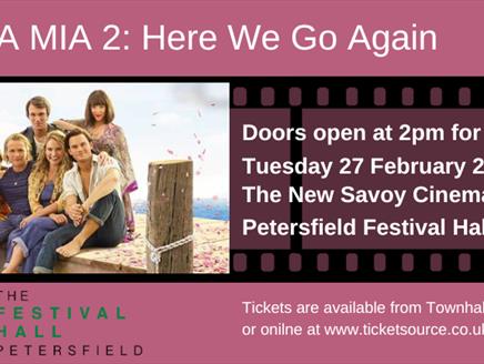 Mamma Mia 2 Here We Go Again (PG) at Petersfield Festival Hall