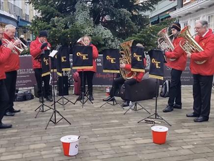 Christmas Carols - Otterbourne Brass live at Steam Town Brew Co