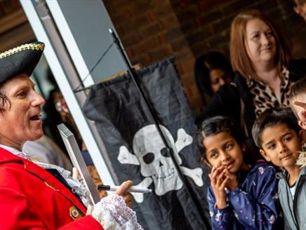 Photograph of Pirate Day activities taking place at Port Solent