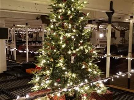 A Christmas party onboard HMS Warrior Credit NMRN