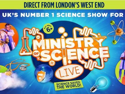 Poster for Ministry of Science Live.