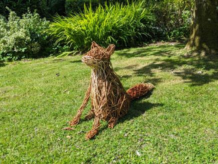 Willow fox sculpture workshop at Queen Elizabeth Country Park