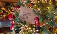 A Christmas display at Hinton Ampner