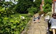 Children enjoying Hinton Ampner House and Garden
