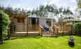 Ensuite glamping accommodation at Back of Beyond Touring, Camping & Glamping Park