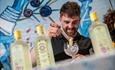 Making a cocktail at Bombay Sapphire Distillery
