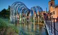 The glasshouses at Bombay Sapphire Distillery