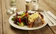 Cafe - jacket potato and salad