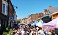 Row of stalls at Southsea Food Festival