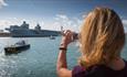 Queen Elizabeth Aircraft Carrier from Portsmouth Historic Dockyard