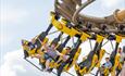People enjoying themselves on a roller coaster at Paultons Park