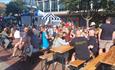 People enjoying the Southsea Food Festival