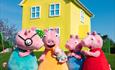 Peppa Pig and family at Peppa Pig World, Paultons Park