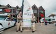 Two people dressed as Ghostbusters at the Port Solent Comic Con