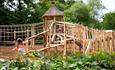 Children's play area at Sandy Balls in the New Forest