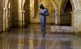 Winchester Cathedral's Crypt and Gormley Sculpture