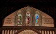 Stained glass windows at Great Hall, Winchester
