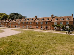 Looking onto the 18th Century cottages in Buckler's Hard Village