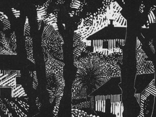 Wood Engraving Prints by Kate Dicker and her Master Class at Gilbert White's House and Gardens
