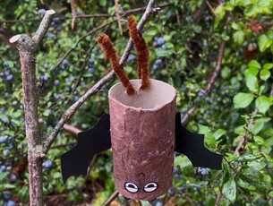 Upside Down Bat Craft 