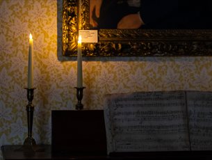 The Drawing Room at Jane Austen's House, photo by Luke Shears