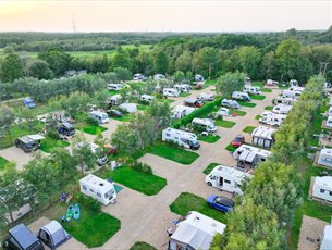 An aerial shot of Back of Beyond Touring Park