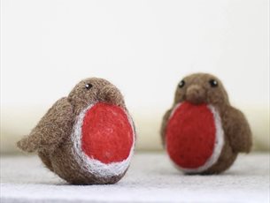 Needlefelt Christmas Decorations at Sir Harold Hillier Gardens