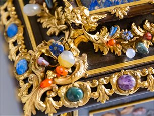 Detail on an 18th-century casket