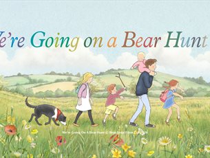We're Going on a Bear Hunt front cover illustration.