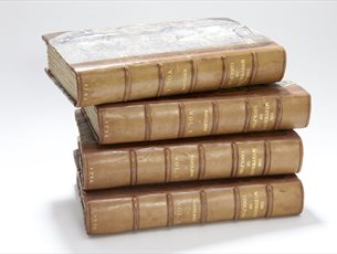 Four volumes of The Mysteries of Udolpho