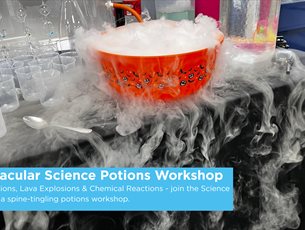 Dry Ice Swirls Demo at Sky Park Farm October Science Potiosn Workshop
