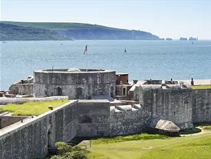 Tudor castle overlooking the solent