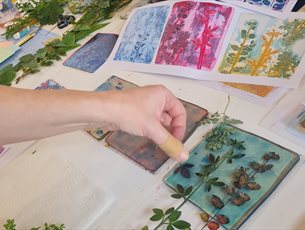 Botanical monoprinting 