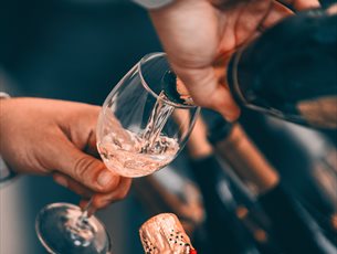 Champagne being poured