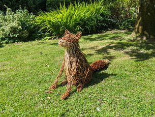 Willow fox sculpture workshop at Queen Elizabeth Country Park