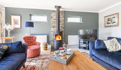 The living room at Twenty-One, a New Forest Holiday Cottage