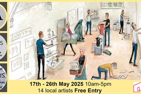 7Artists+ Free art exhibition with 14 local artists for the OpenStudios WestBerksNorthHants 2025 art trail