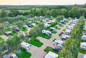An aerial shot of Back of Beyond Touring Park