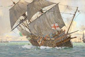 The Mary Rose sinking - by Geoff Hunt
