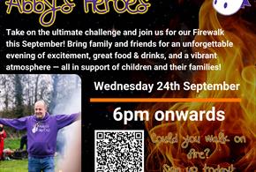 Abby's Heroes Firewalk 2025 at The Four Horseshoes