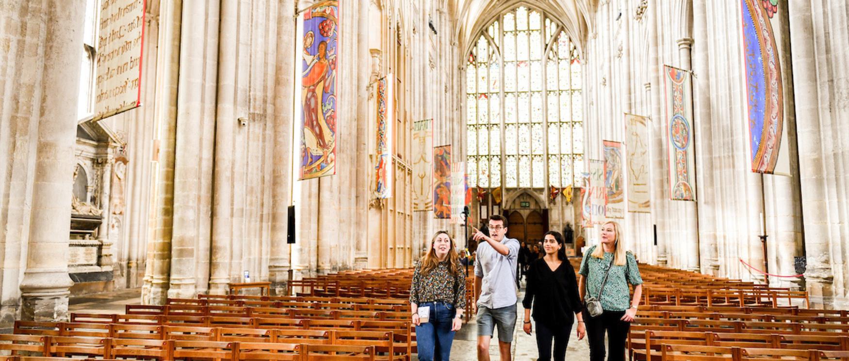 Inside Winchester Cathedral