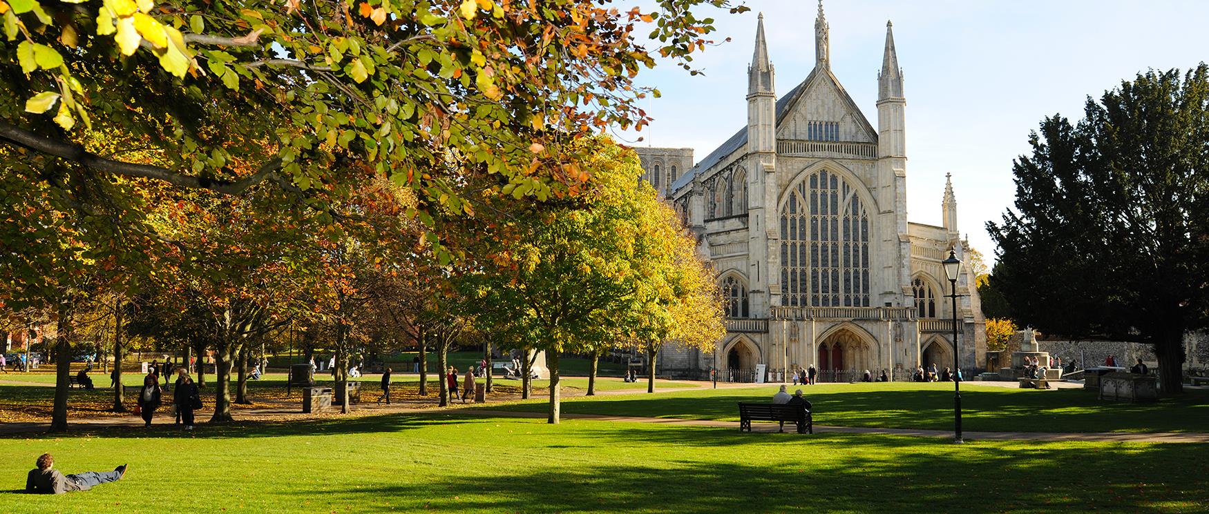 Autumn at Winchester Cathedral